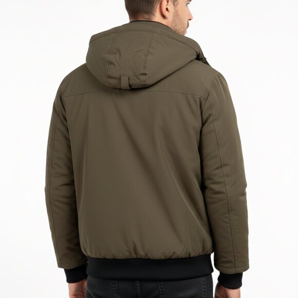 🔥 LIKE NEW! Men Winter Bomber Jacket- Insulated Coat, Olive Green (M)- NO FLAWS - Picture 6 of 9